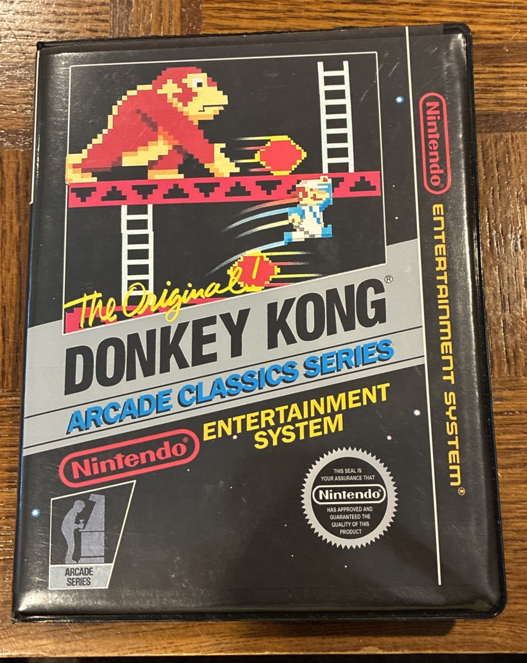 Donkey Kong NES 5 Screws on back With Manual And Replica Box (Not Original Box)