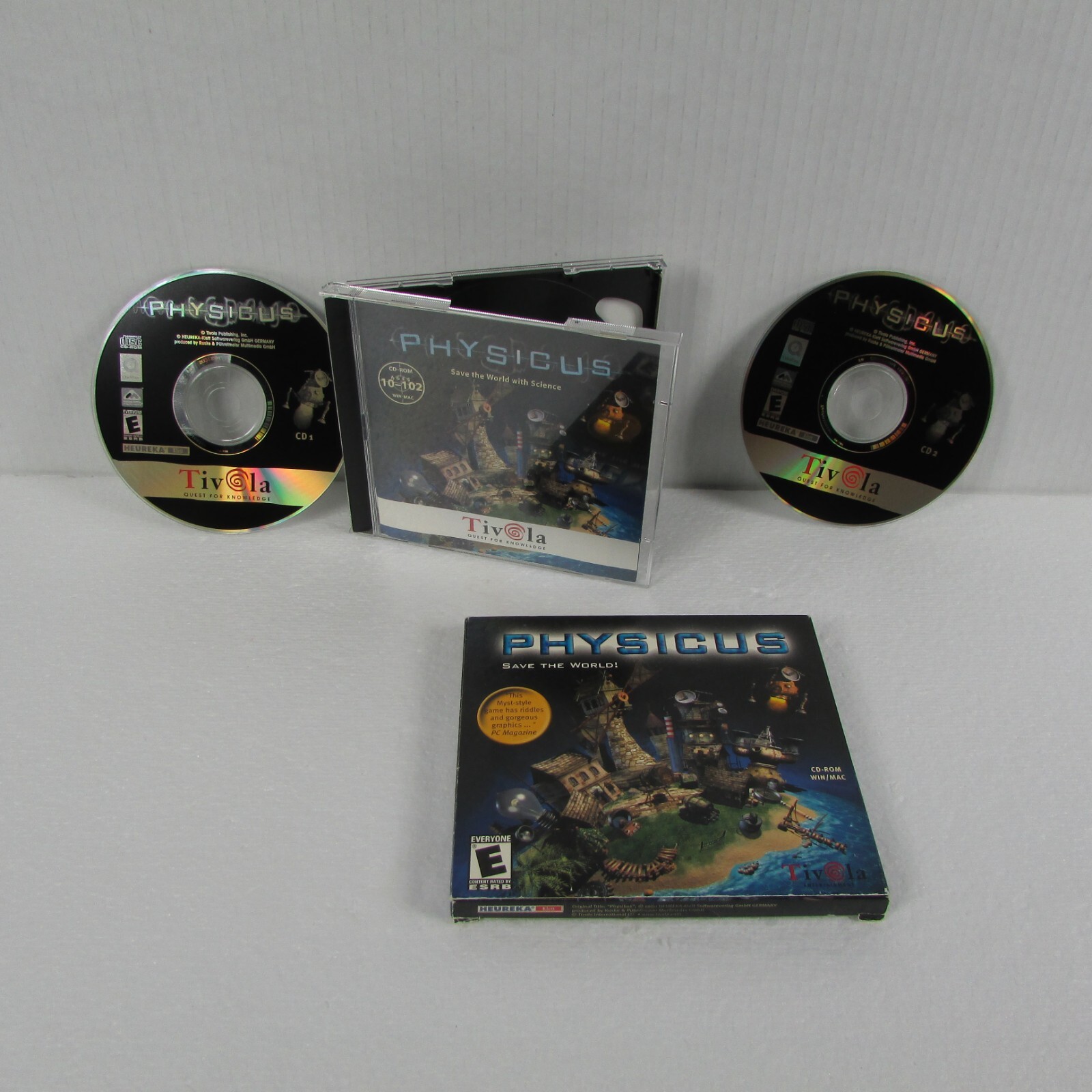 Physicus – Save The World With Science PC CD-ROM Video Game Windows & Mac Tivola
