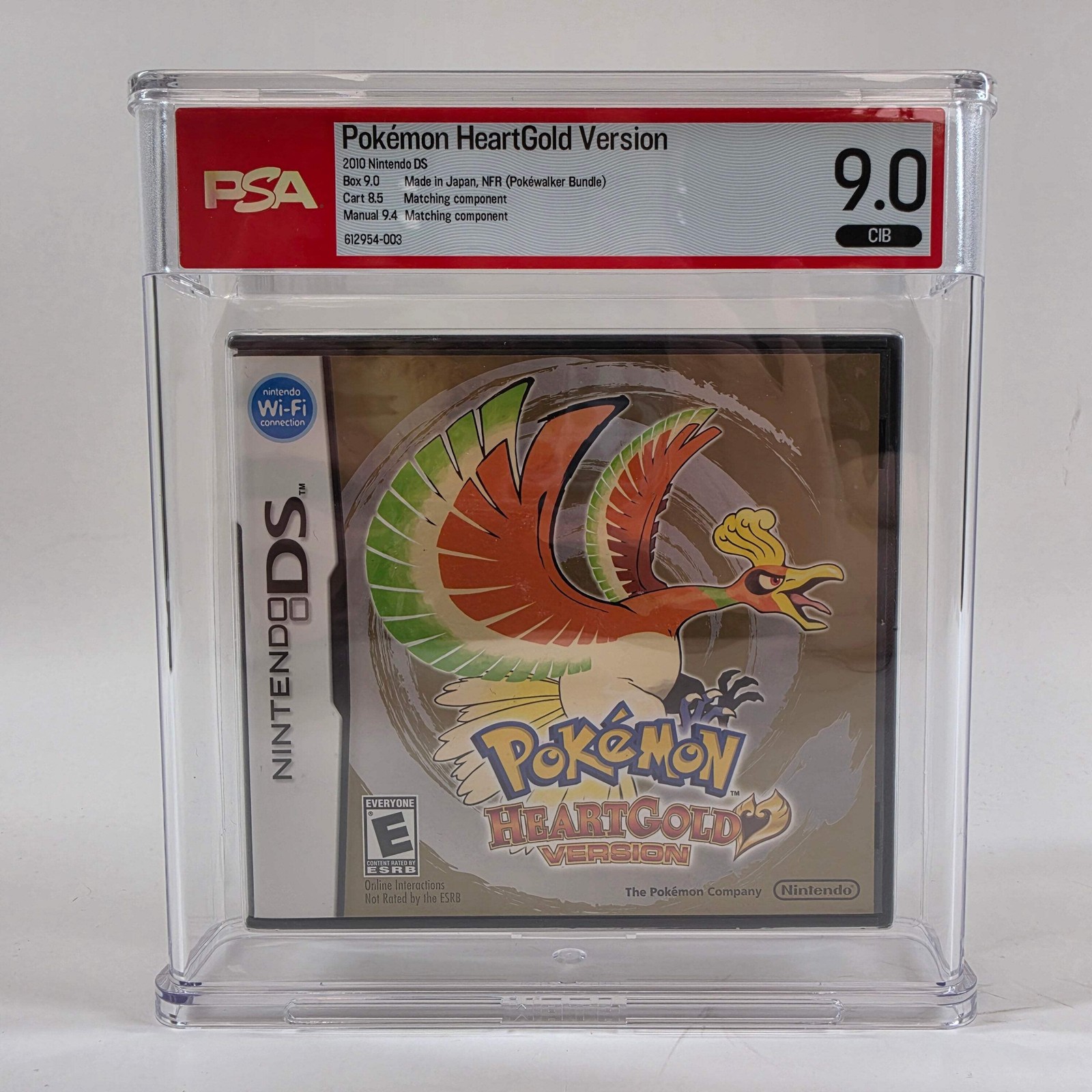 Pokemon HeartGold Version [Pokewalker] (Nintendo DS, 2010) CIB PSA 9.0