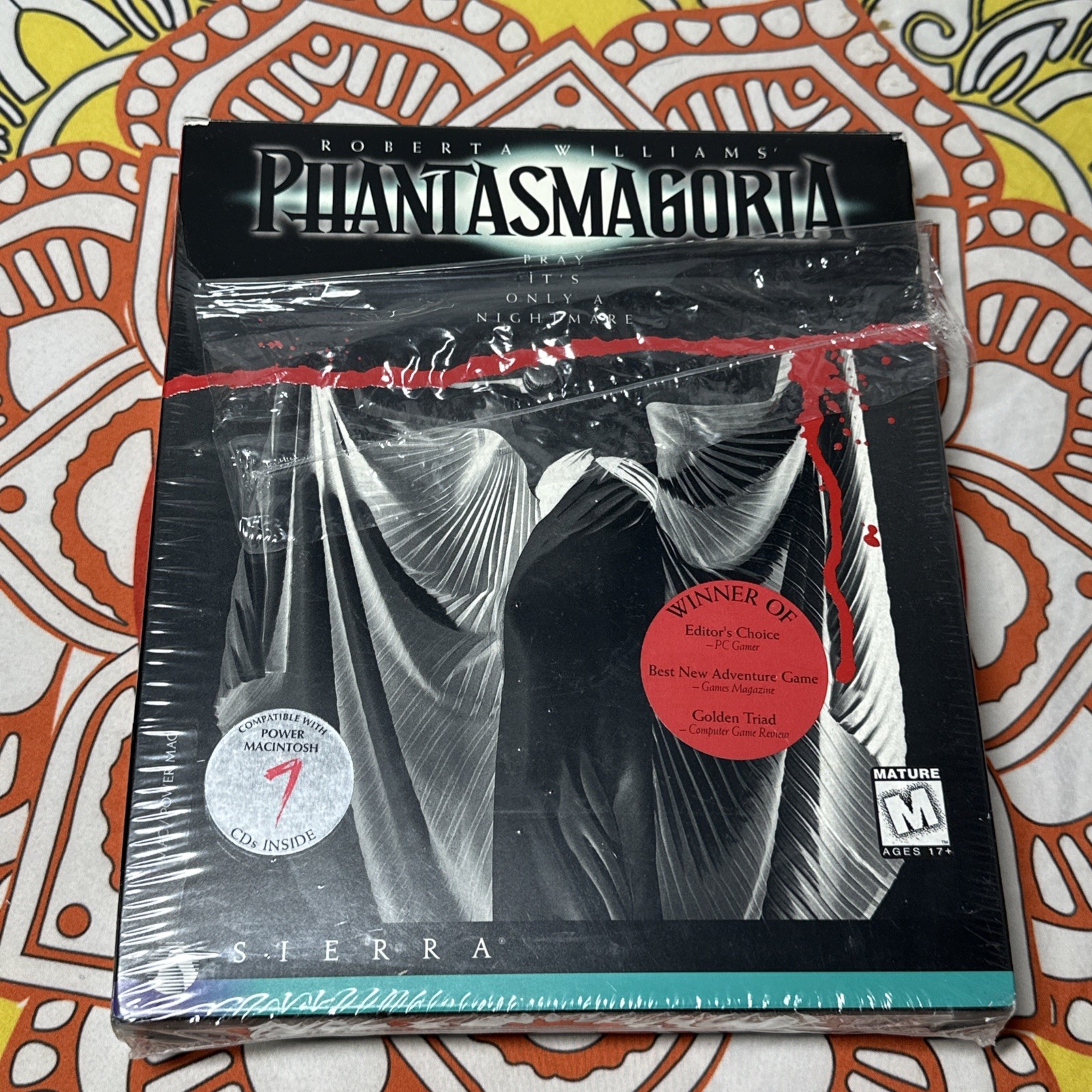 Phantasmagoria – PC CD-ROM Big Box Vintage Sierra Computer Horror Game BOX ONLY