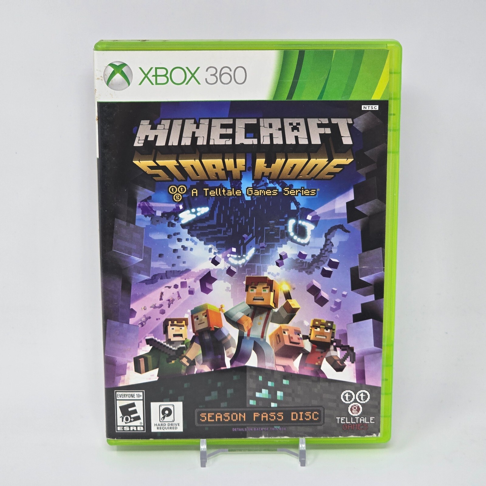 Minecraft: Story Mode Season Pass Disc (Xbox 360) CIB COMPLETE & TESTED