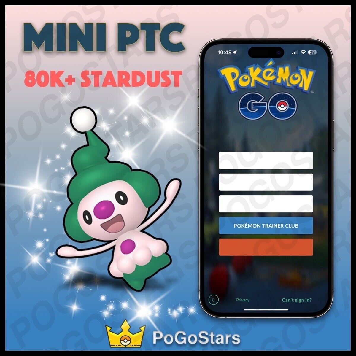 Pokémon Go – Shiny Mime Jr – Mini PTC 80K Stardust✨Read Description✨