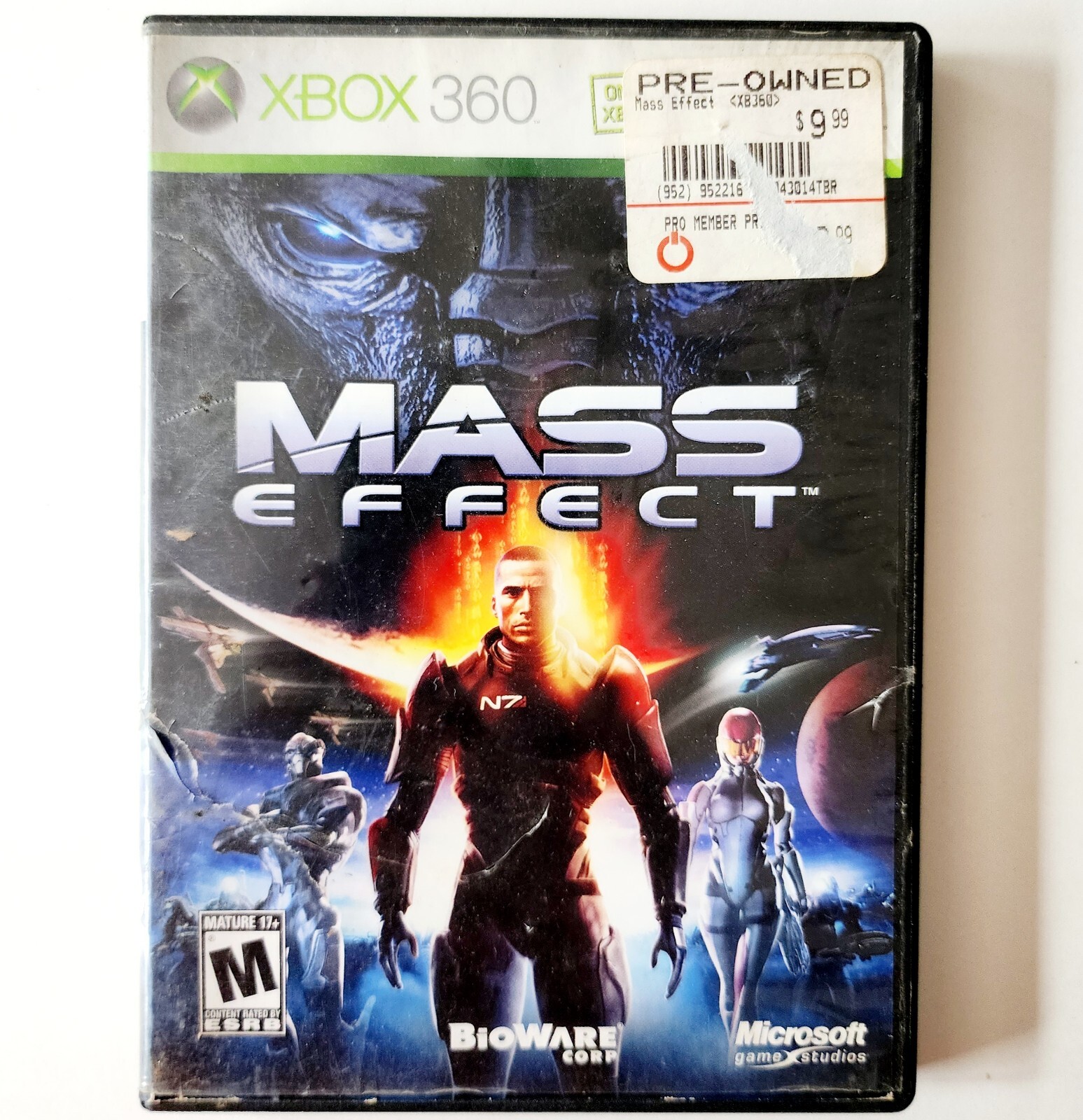 Mass Effect XBox 360 Live Video Game Science Fiction Adventure E31