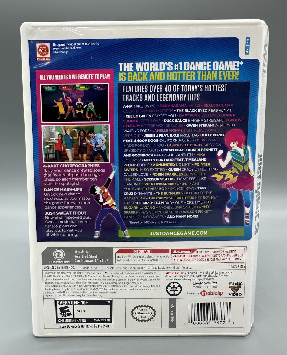 Just Dance 3 (2011) – Nintendo Wii – Complete W/ Manual – Tested And Working