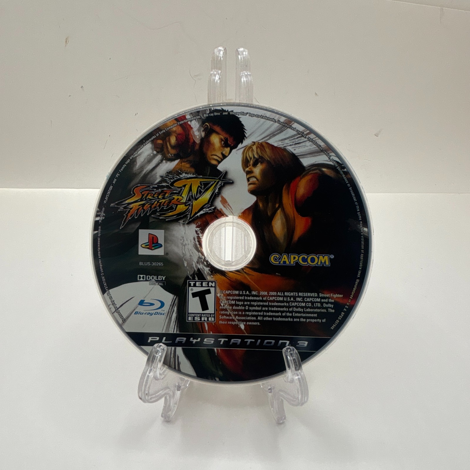 Street Fighter IV 4 Capcom PS3 Fighting Game (Sony PlayStation 3, PS3) Disc Only