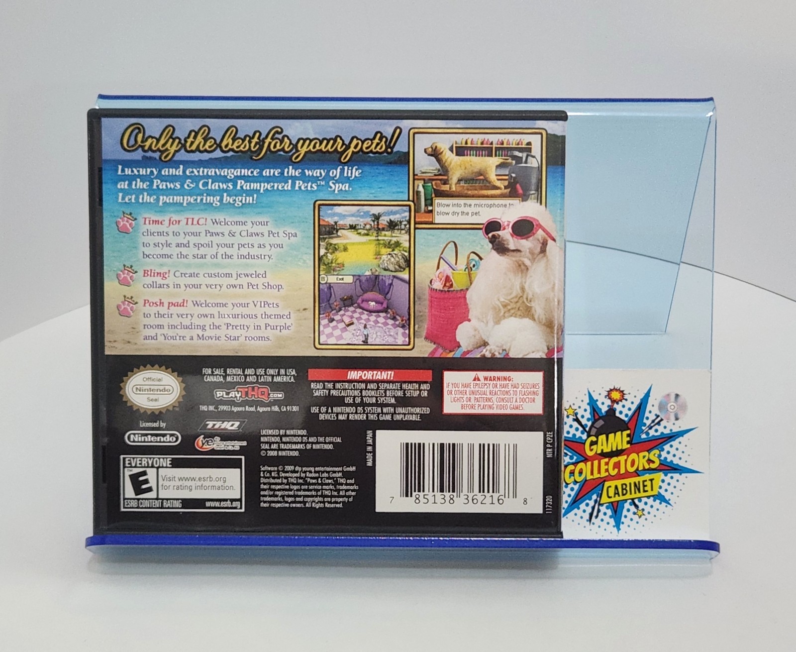 Paws & Claws: Pampered Pets (Nintendo DS, 2009) Game CIB Complete Tested Retro