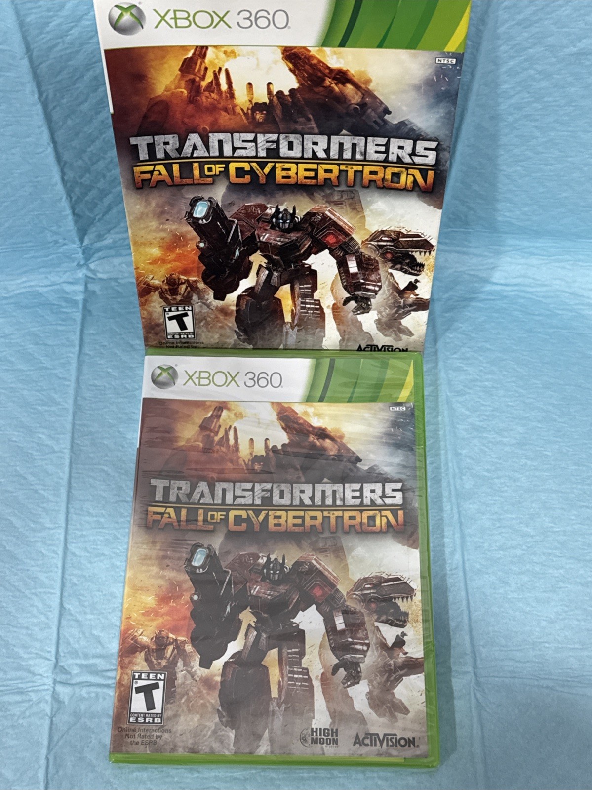 Transformers: Fall of Cybertron (Microsoft Xbox 360, 2012) W/Slip Cover