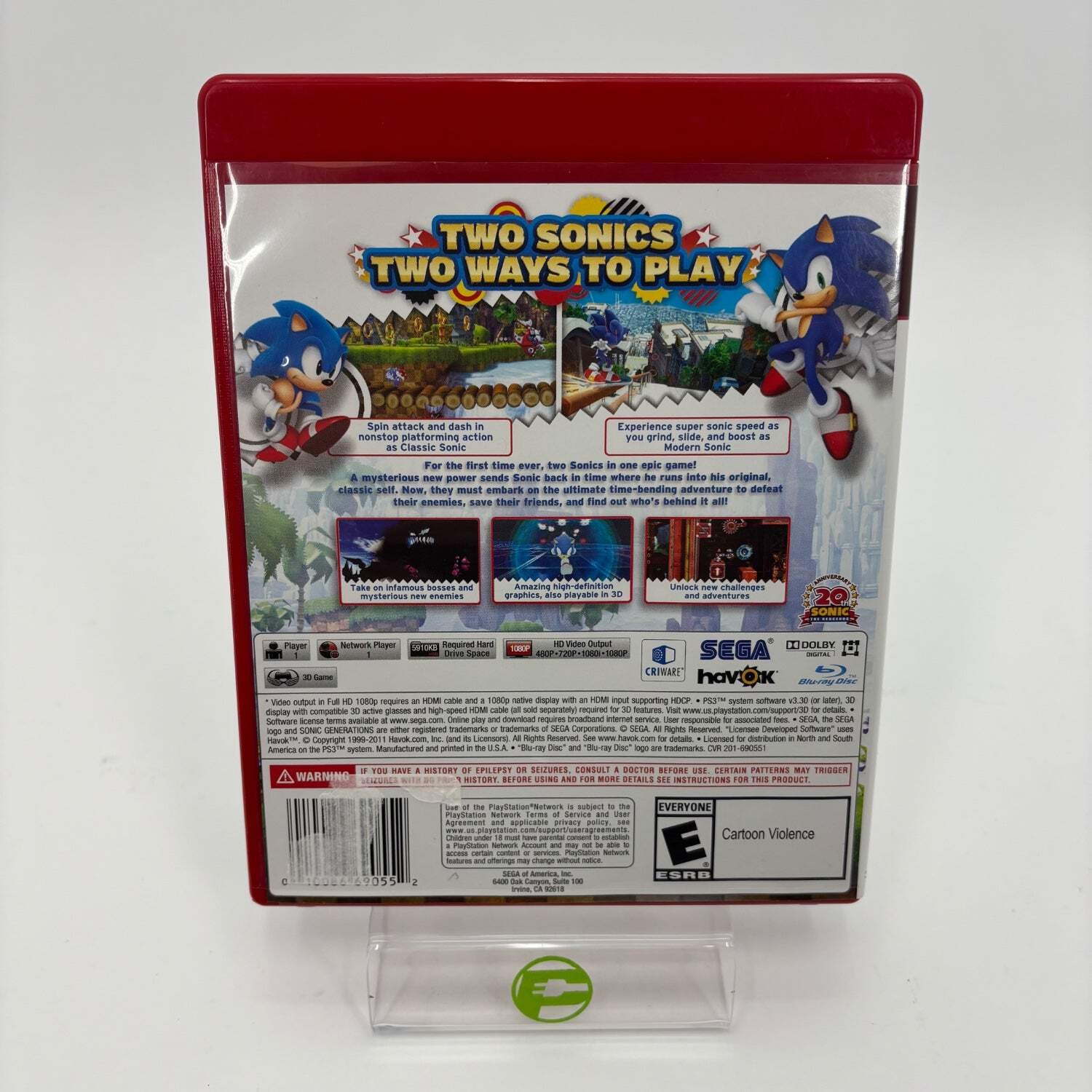 Sonic Generations [Greatest Hits] (Playstation 3, 2011)