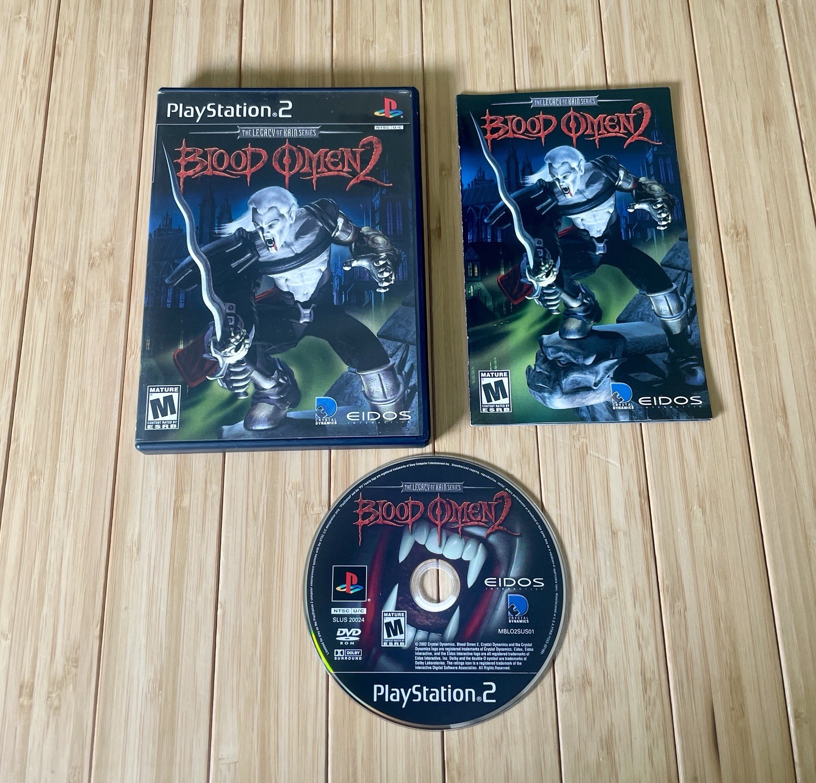 The Legacy of Kain: Blood Omen 2 (Sony PlayStation 2, 2002) PS2 CIB W/ Manual