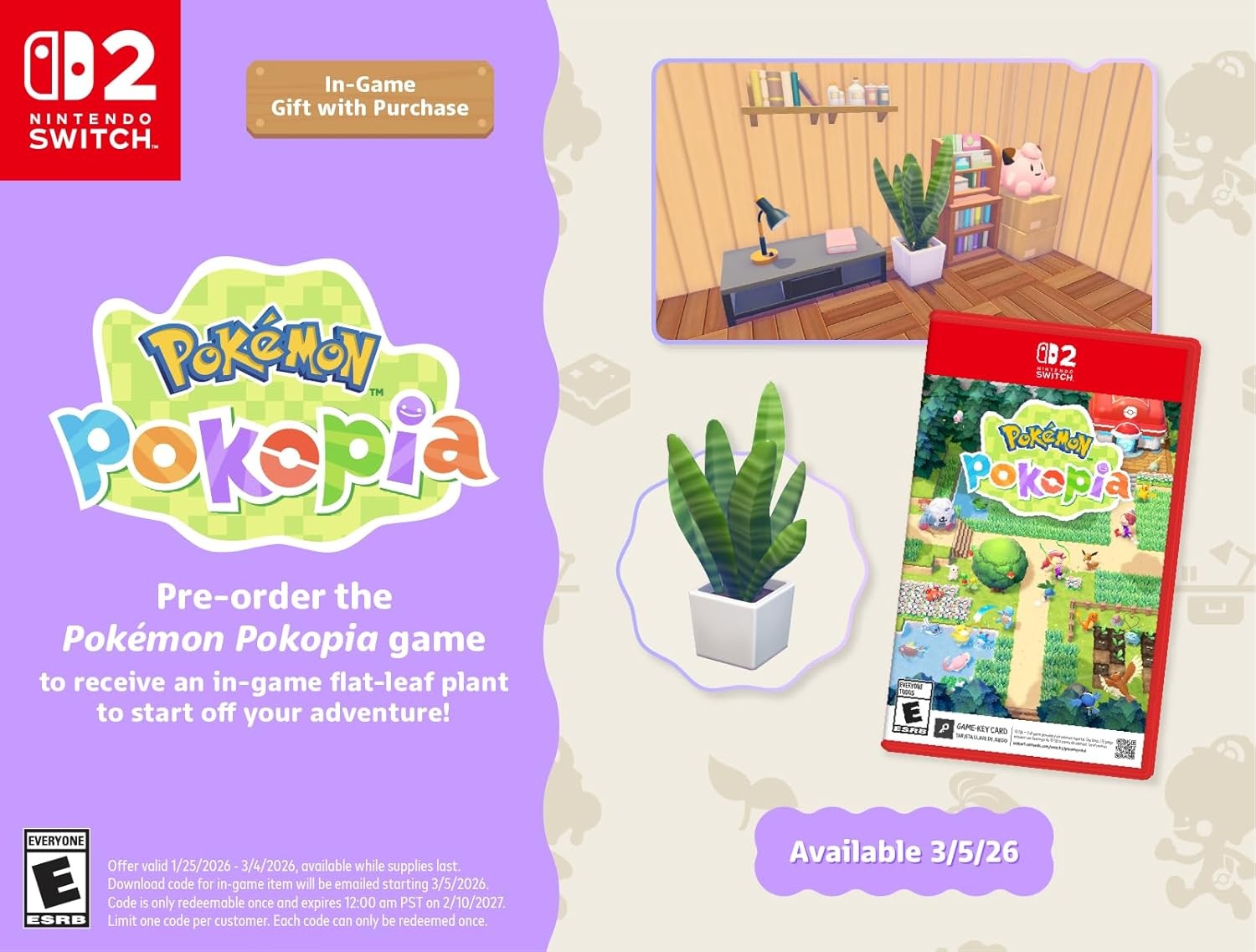 Pokémon Pokopia – Nintendo Switch 2 Nintendo Switch 2 Game only