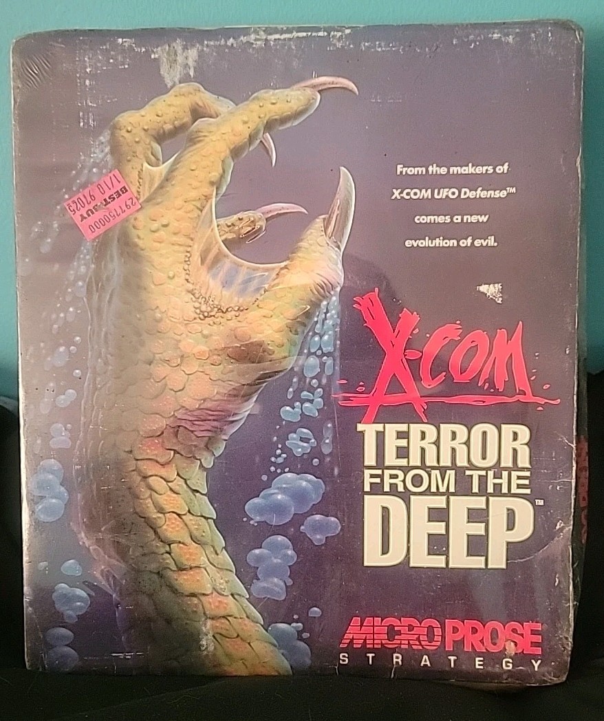 SEALED X-COM Terror from the Deep 1995 Microprose IBM Big Box PC Brand New