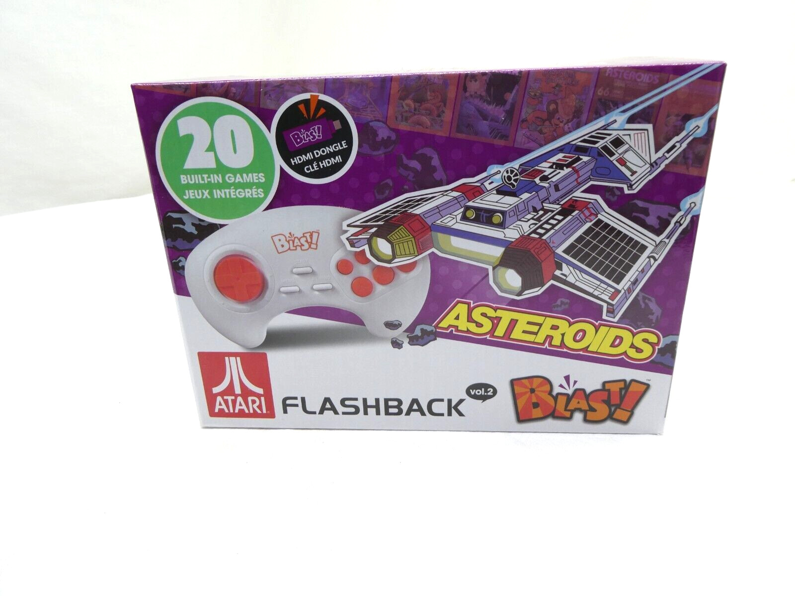 AtGames Blast! Atari Flashback Vol.2 Asteroids Plays 20 Games HDMI Wireless