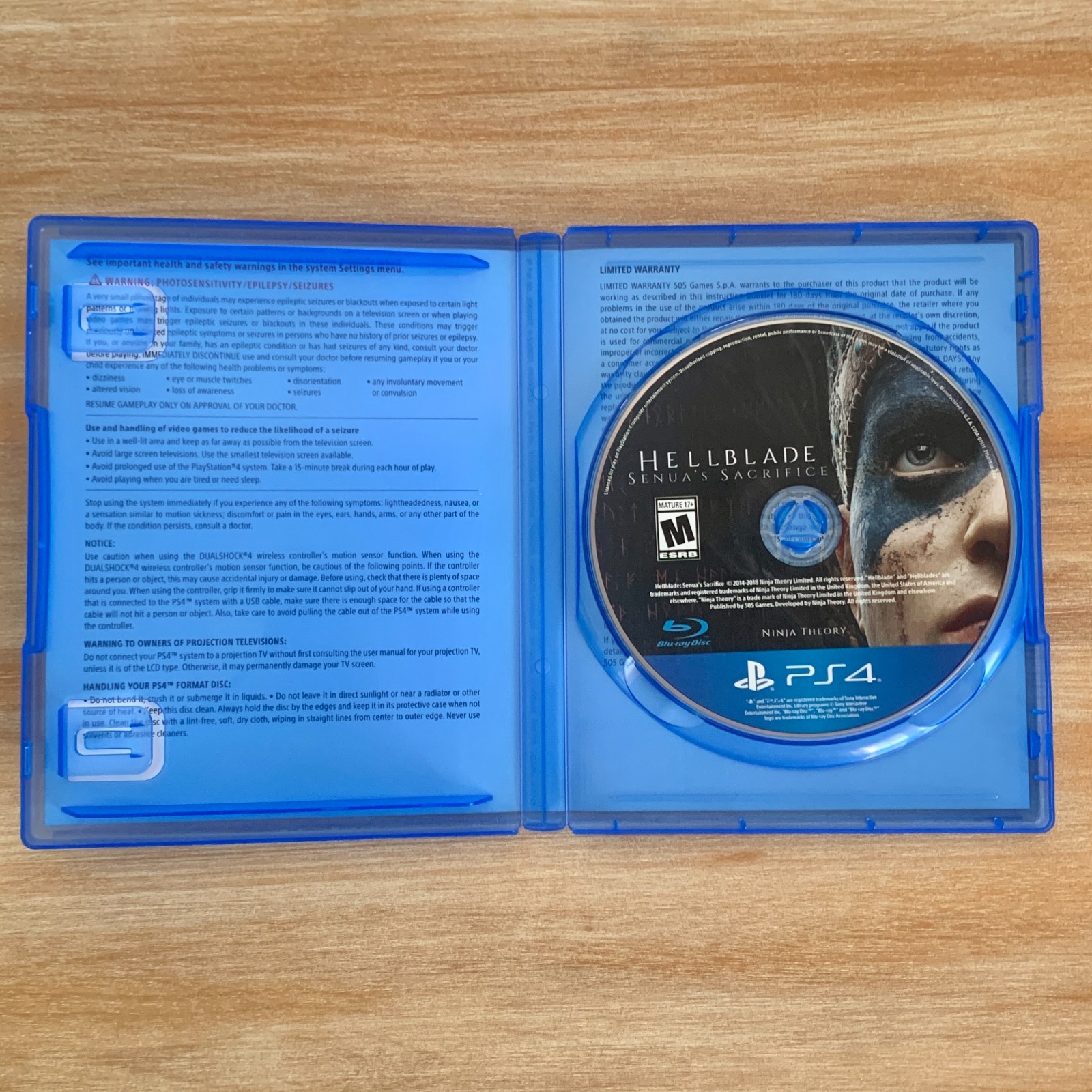 Hellblade: Senua’s Sacrifice with Slipcover (PlayStation 4 PS4, 2018) Free Ship!