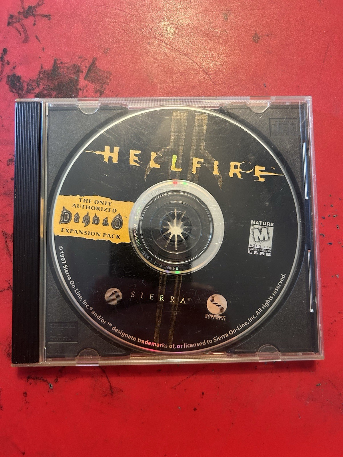 Hellfire: Diablo Expansion Pack (PC, 1997) Disc only**