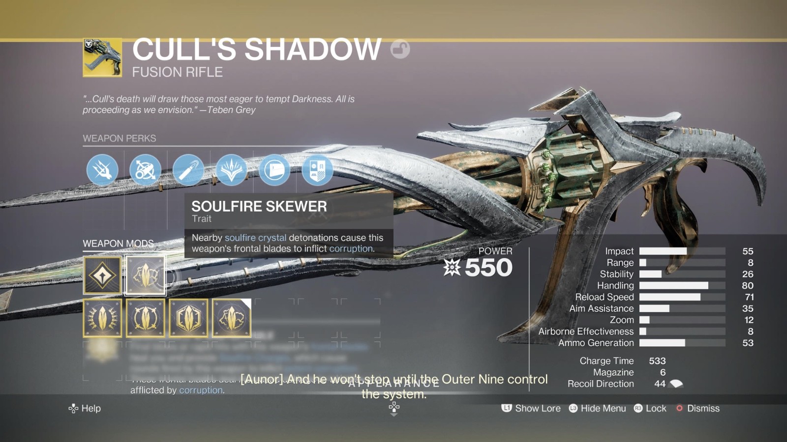 CULL’S SHADOW EXOTIC FUSION WITH ALL CATALYST