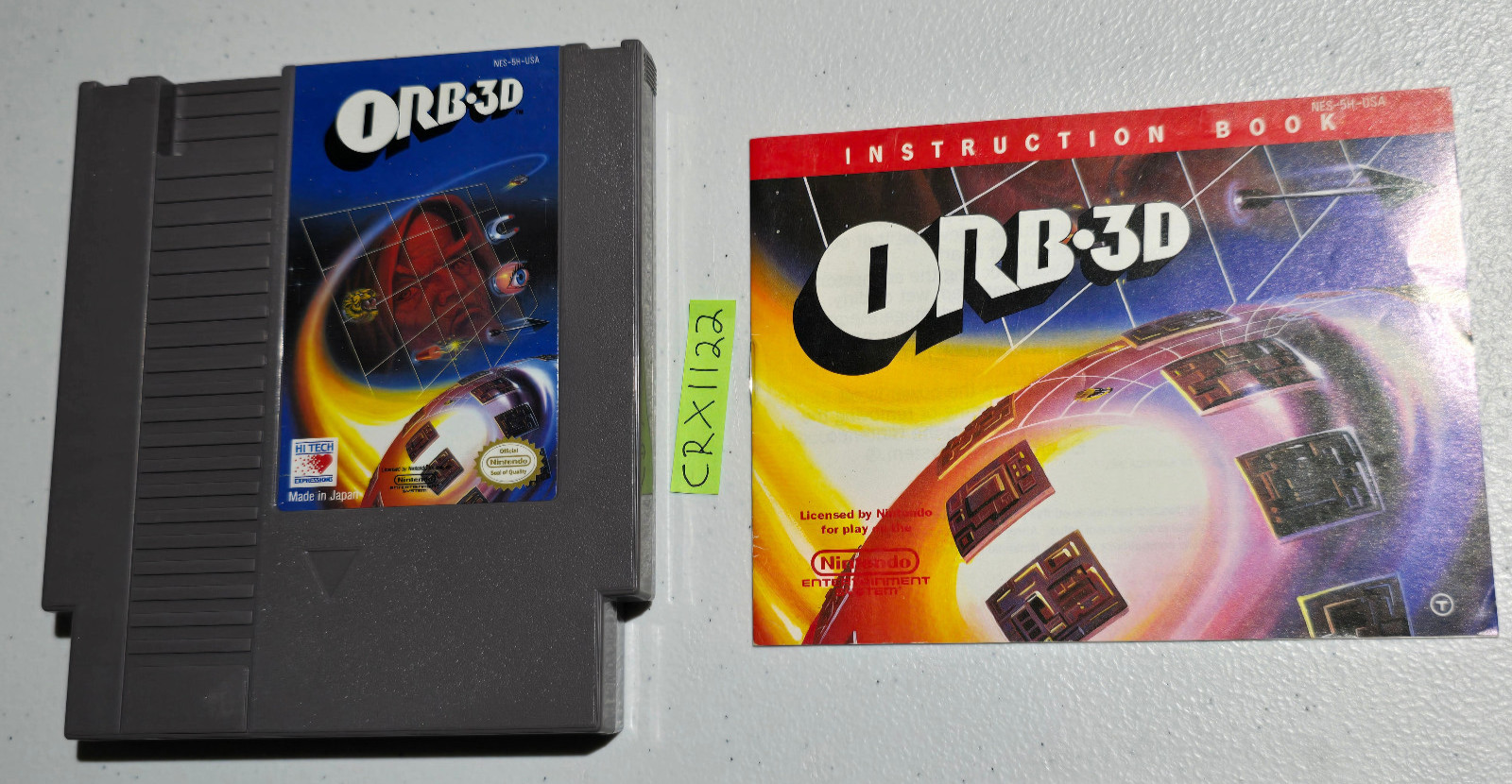 Orb-3D (Nintendo NES, 1990) with Manual a.k.a. “Beyond the Black Hole” Tested