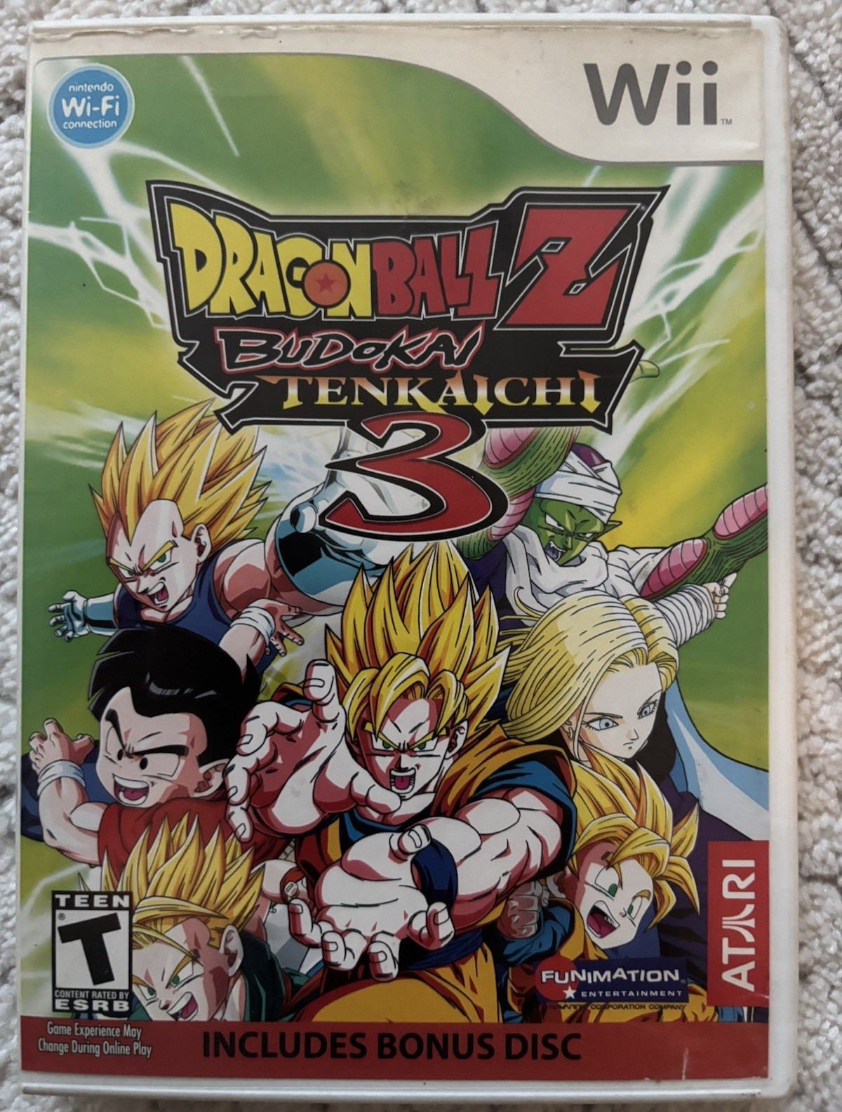 Atari Dragon Ball Z: Budokai Tenkaichi 3 w/ Bonus Disc, T – Nintendo Wii