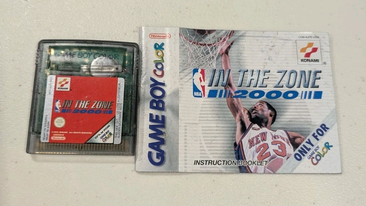 NBA In The Zone 2000 – Nintendo Game Boy Color GBC – Game Cart & Manual Tested