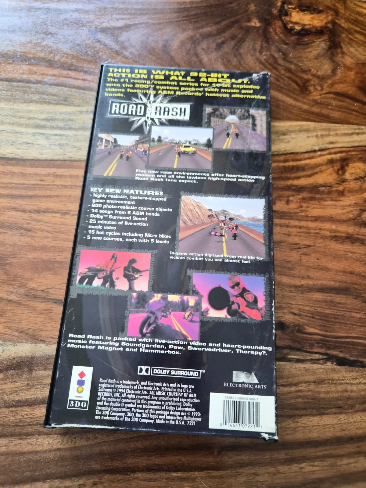 Panasonic 3DO Road Rash Long Box (No Manual)
