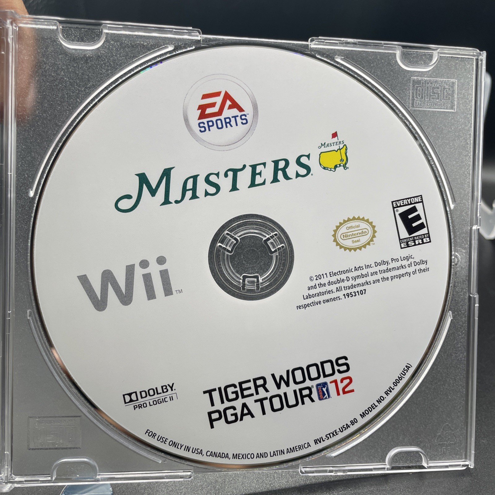 Tiger Woods PGA Tour 12: The Masters – Nintendo Wii Disc Only Tested