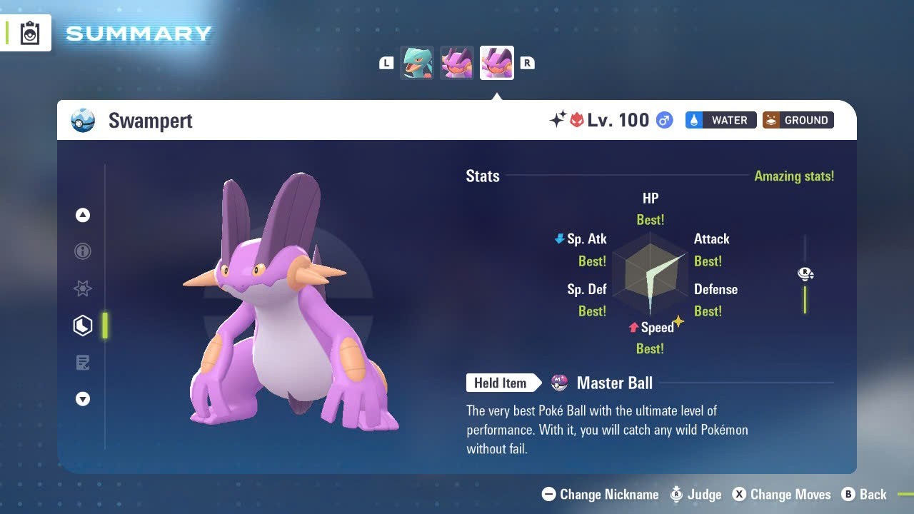 ✨COMBO SHINY ALPHA BLAZIKEN & SCEPTILE & SWAMPERT✨6IV MAX EV⭐POKEMON LEGENDS ZA