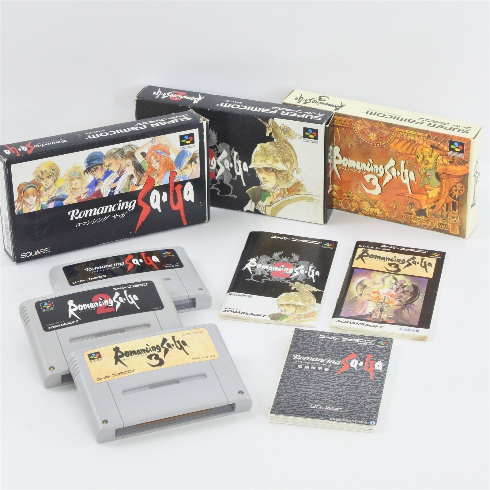 ROMANCING SA GA 1 , 2 , 3 Saga Super Famicom Nintendo 2337 sf