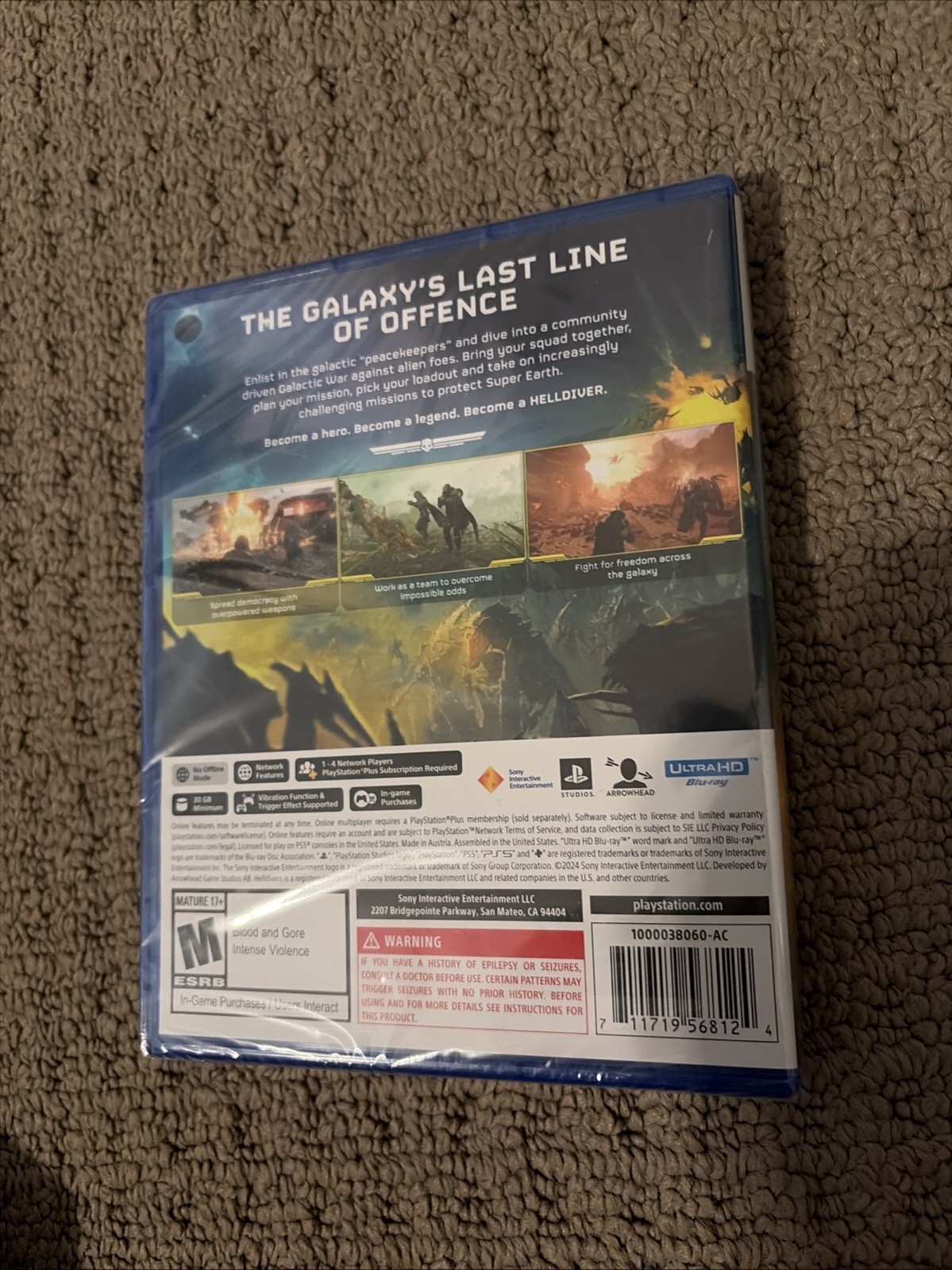 Helldivers 2 Sony PlayStation 5 New and Sealed