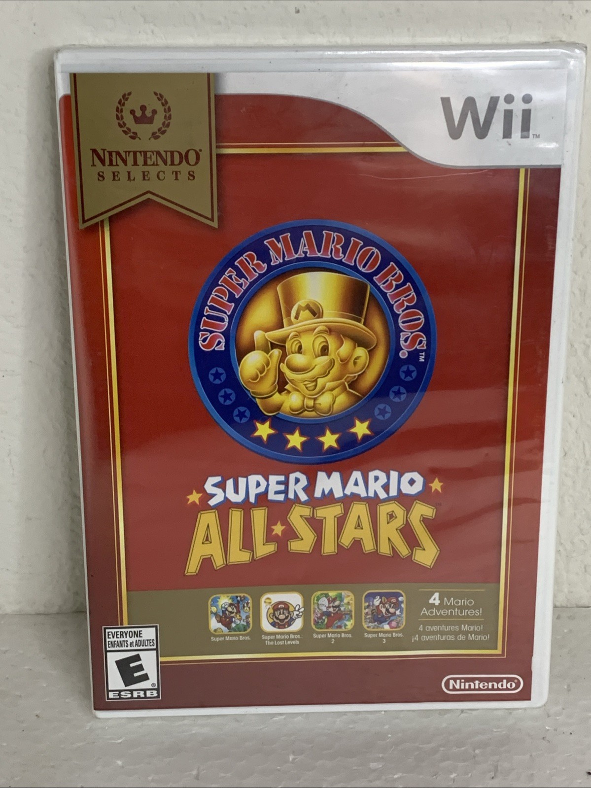 Nintendo Select Wii Super Mario Bros All Stars 2010 Video Game New Sealed Japan
