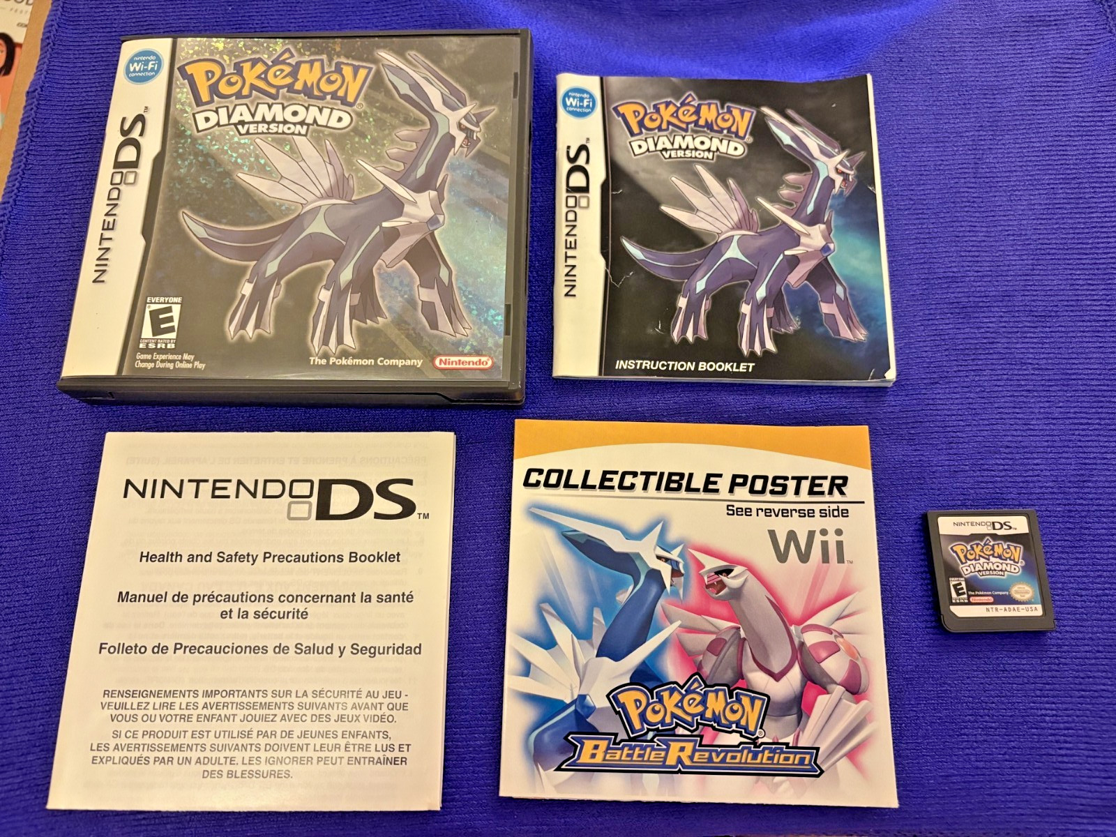 Pokémon: Diamond Version (Nintendo DS, 2007) CIB W/Poster – Authentic – Tested