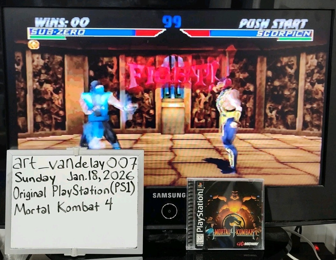 Mortal Kombat 4 – (PS1, 1997) *CIB w/ Reg Card + Case Protector* VGC* Tested!