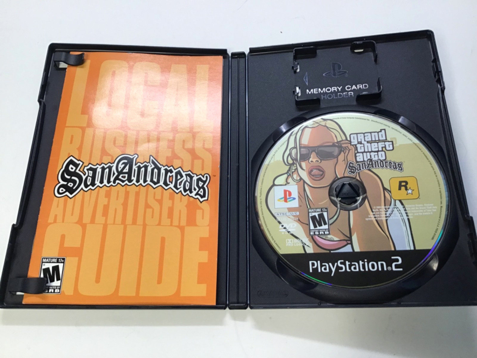 GRAND THEFT AUTO; SAN ANDREAS – PS2 VIDEO GAME – PLAYSTATION 2