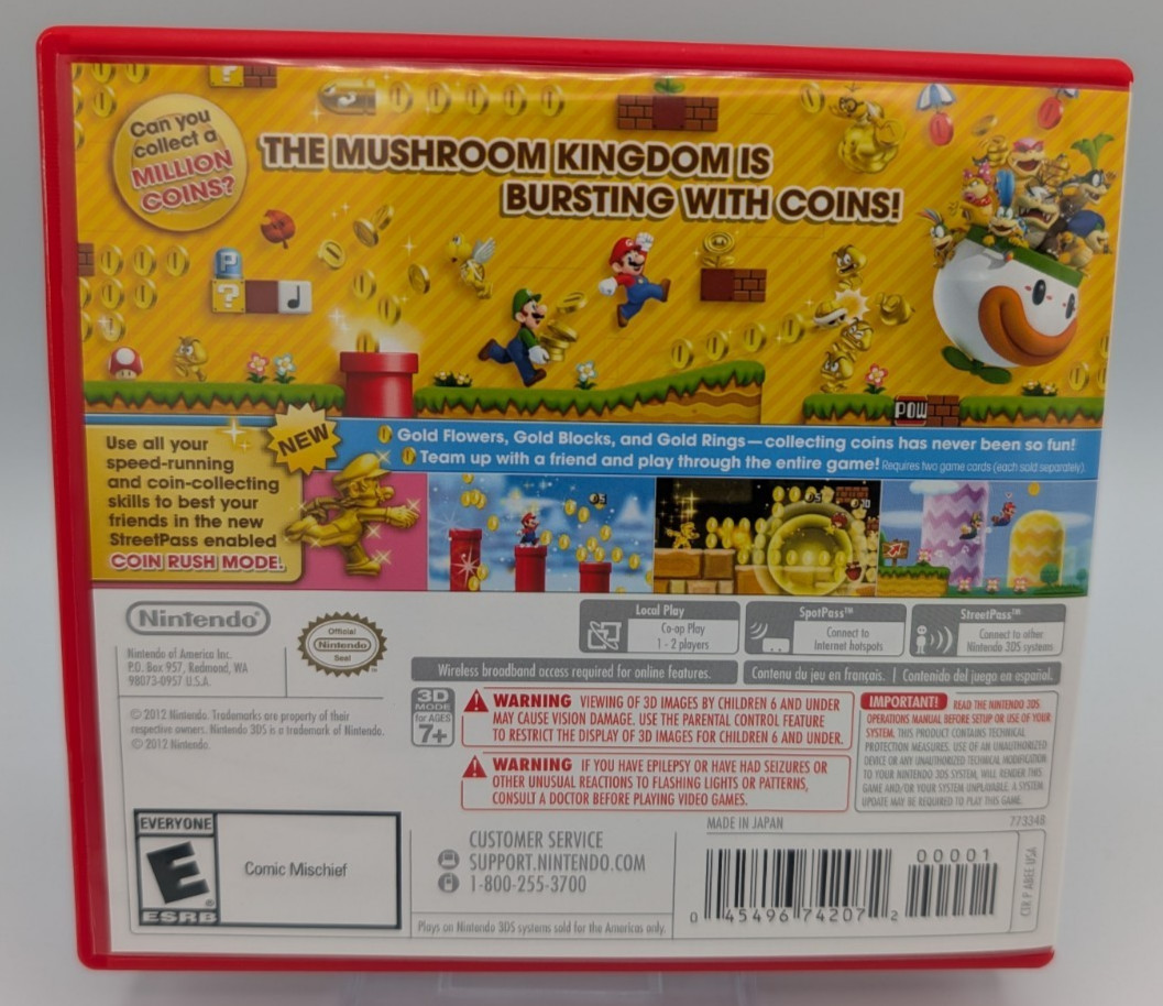 New Super Mario Bros. 2 (Nintendo 3DS, 2012) – Authentic – CIB Complete – Tested