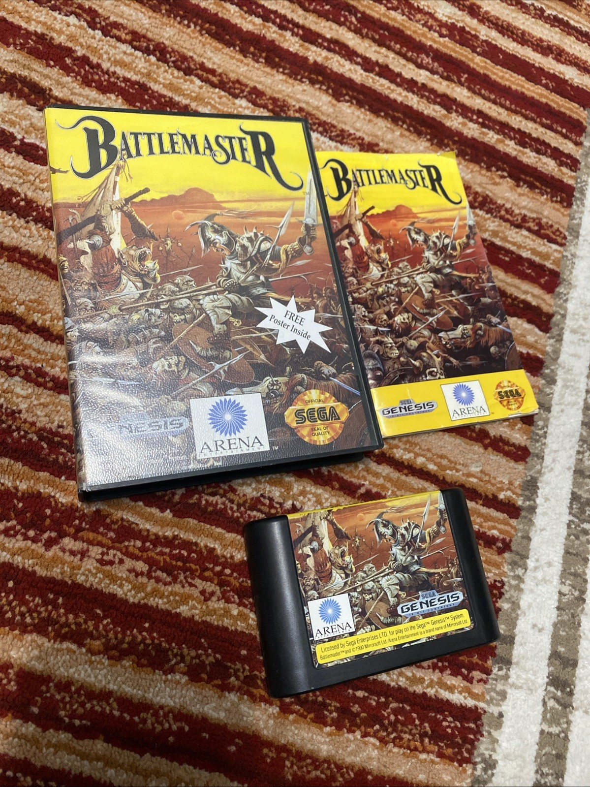 Battle Master Sega Genesis Excellent Condition Tested & Working No Poster
