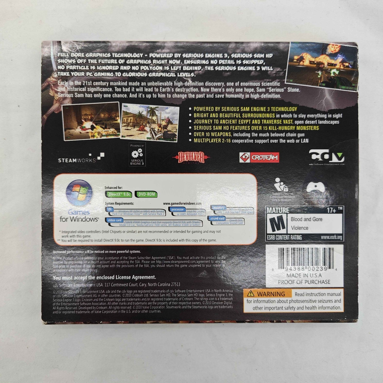 Serious Sam HD The First Encounter PC Game