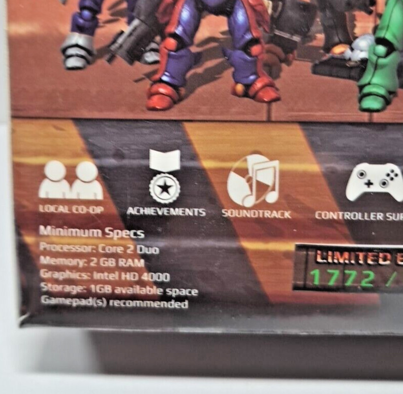 Assault Android Cactus Indiebox PC Game Limited Edition New Sealed 1772/6500