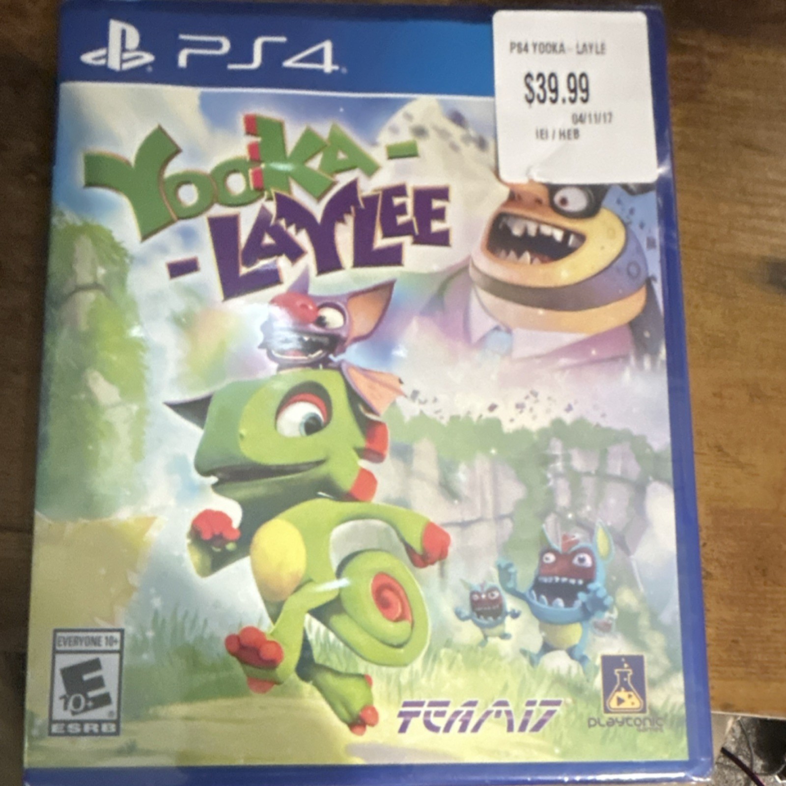 Team17 Yooka-Laylee PS4 Action Platformer Multiplayer DualShock E10+ NTSC-U/C