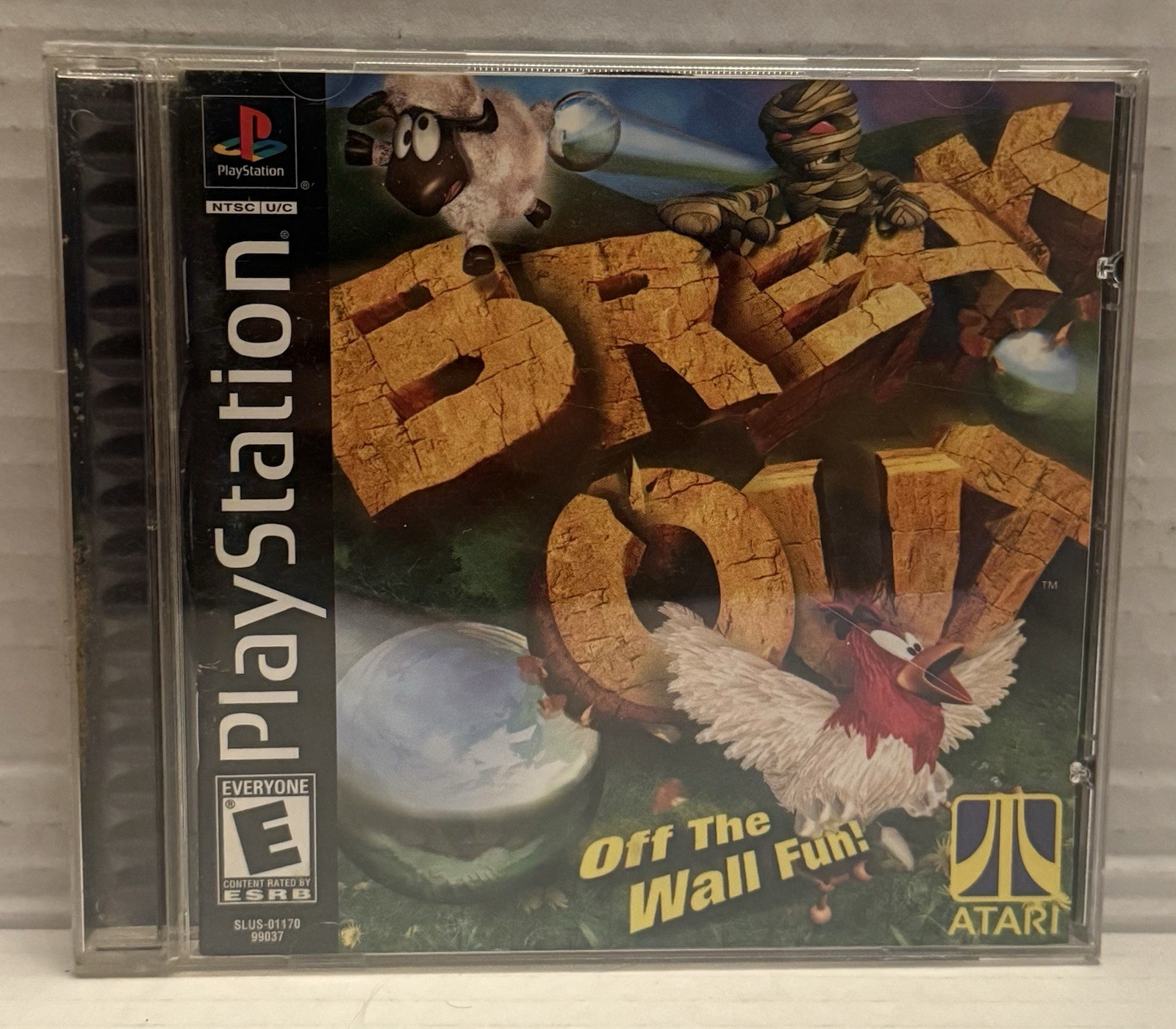 Breakout (Sony PlayStation 1, 2000) Complete, CIB – Tested