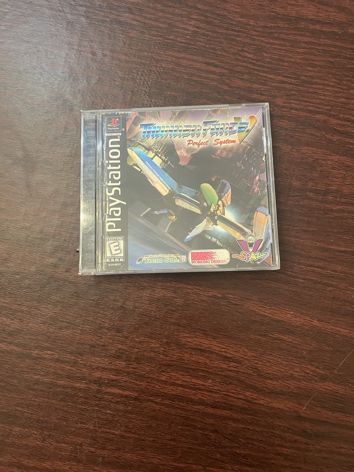 Thunder Force V: Perfect System PlayStation 1- Reprint Art Working Fast Ship