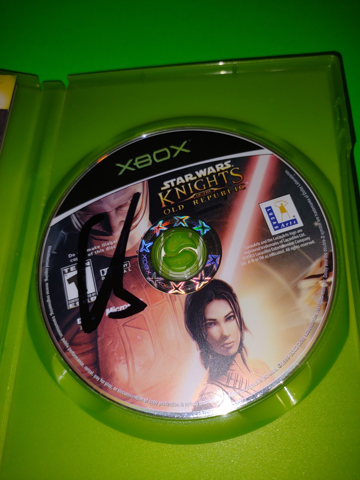 Star Wars Knights of the Old Republic 1 & 2 Xbox CIB Manuals W/REG Cards