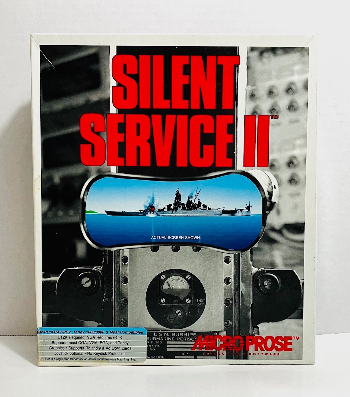 Micro Prose “Silent Service II” Simulation Game for PC