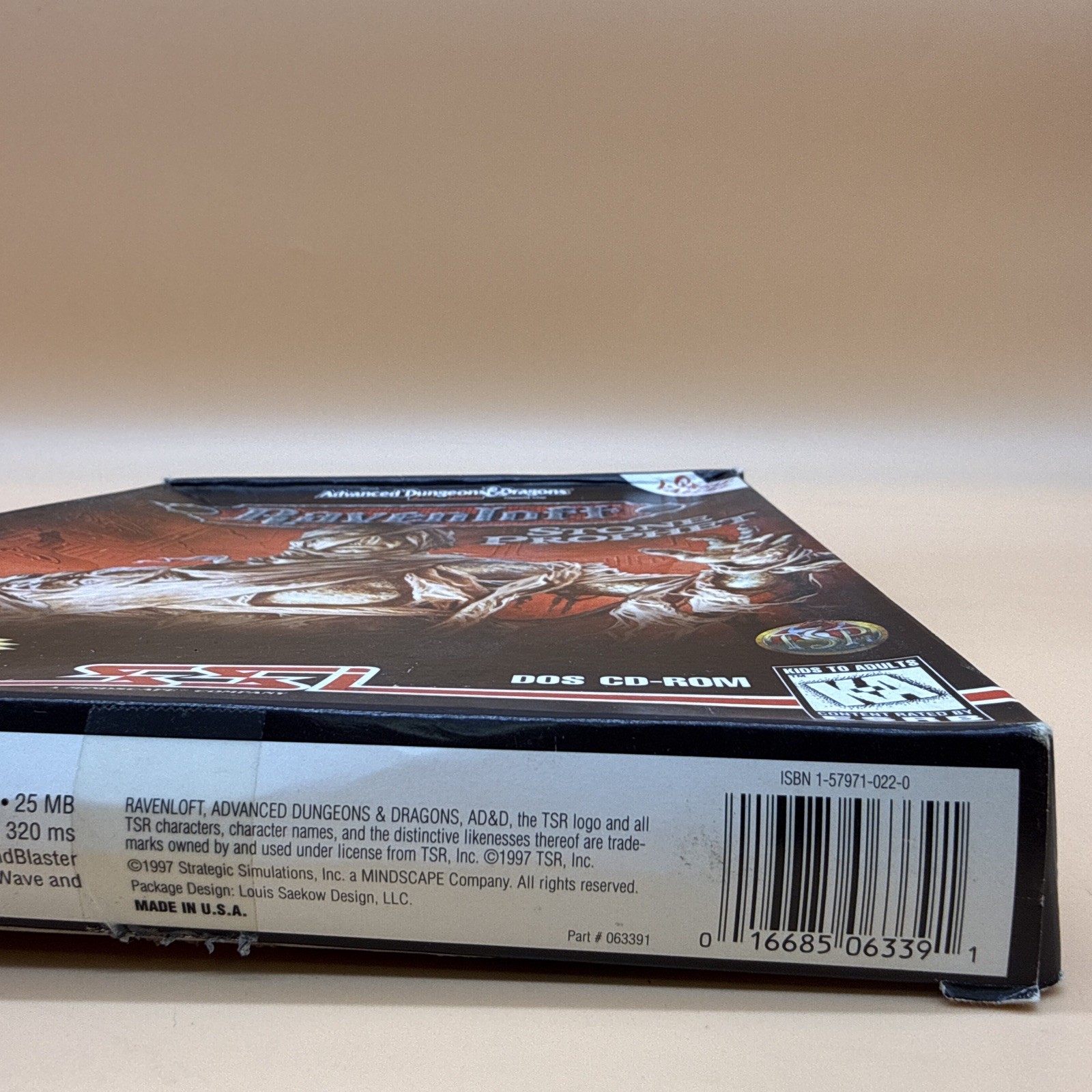 Advanced Dungeons and Dragons Ravenloft Stone Prophet CD DOS PC Big Box READ!