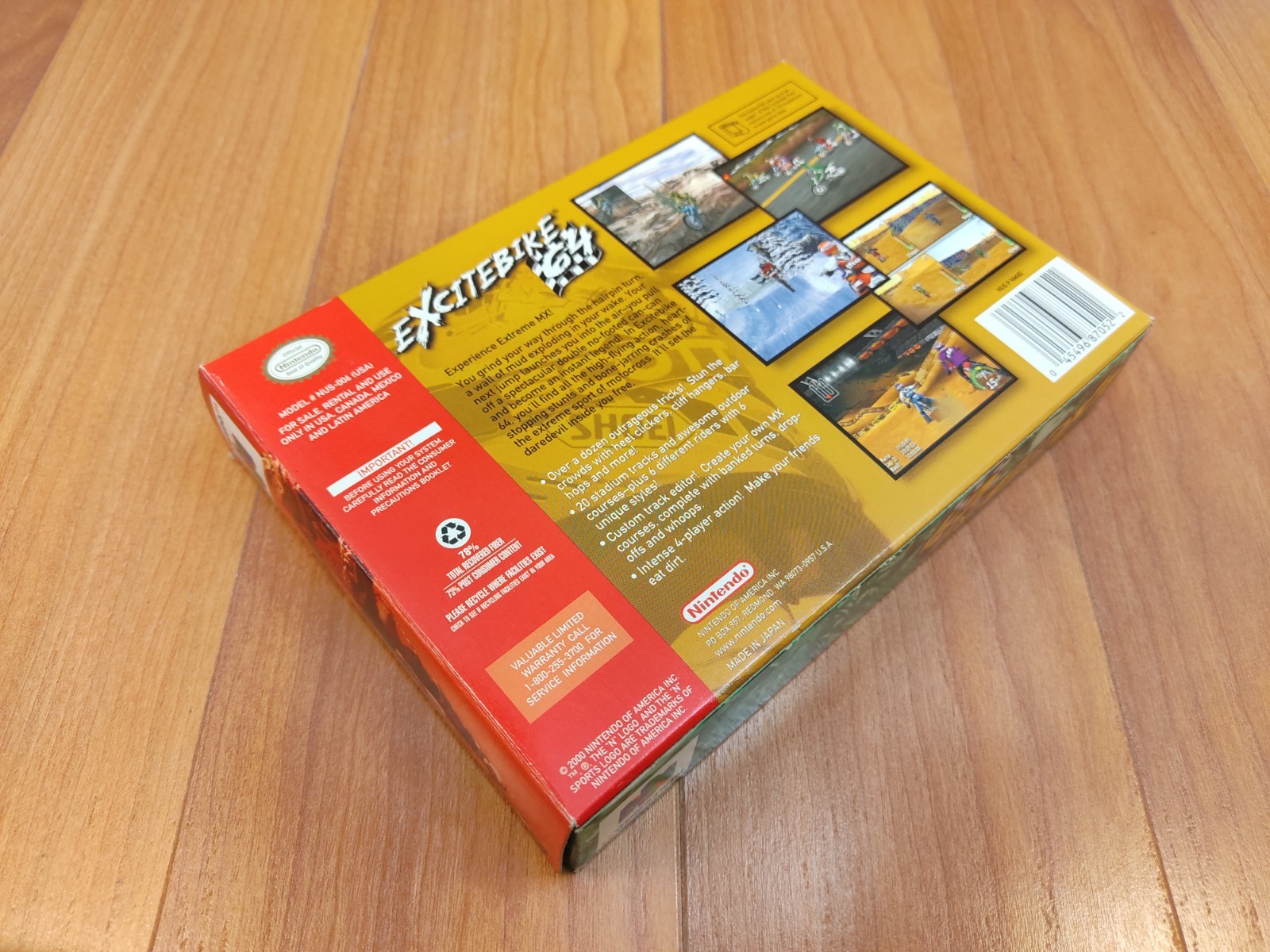 MINTY BOX CIB Excitebike 64 complete in nintendo n64 CLEAN Collector lot vgc