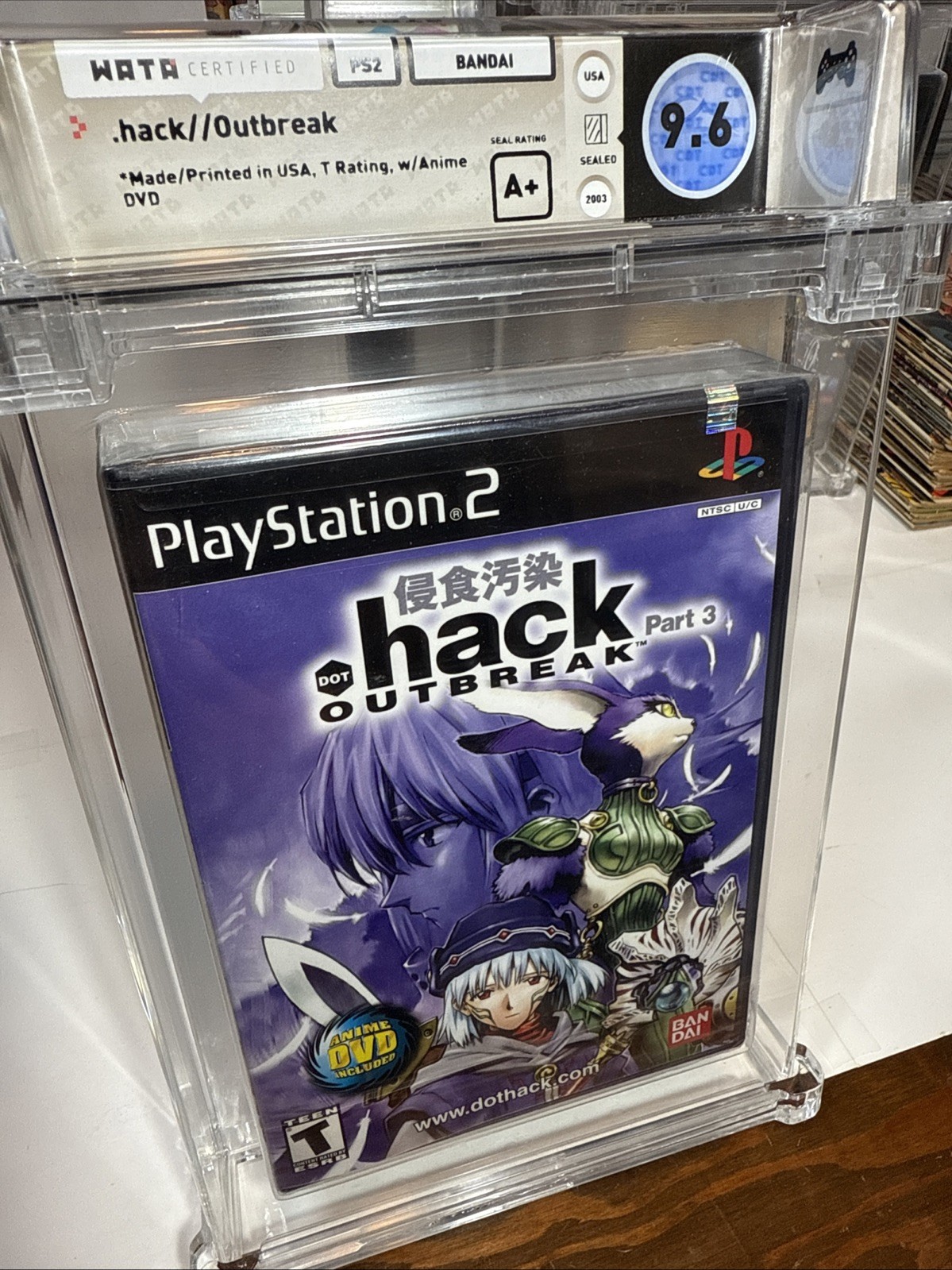 .hack Outbreak Part 3 Sony PS2 WATA 9.6 A+ Brand New FACTORY SEALED