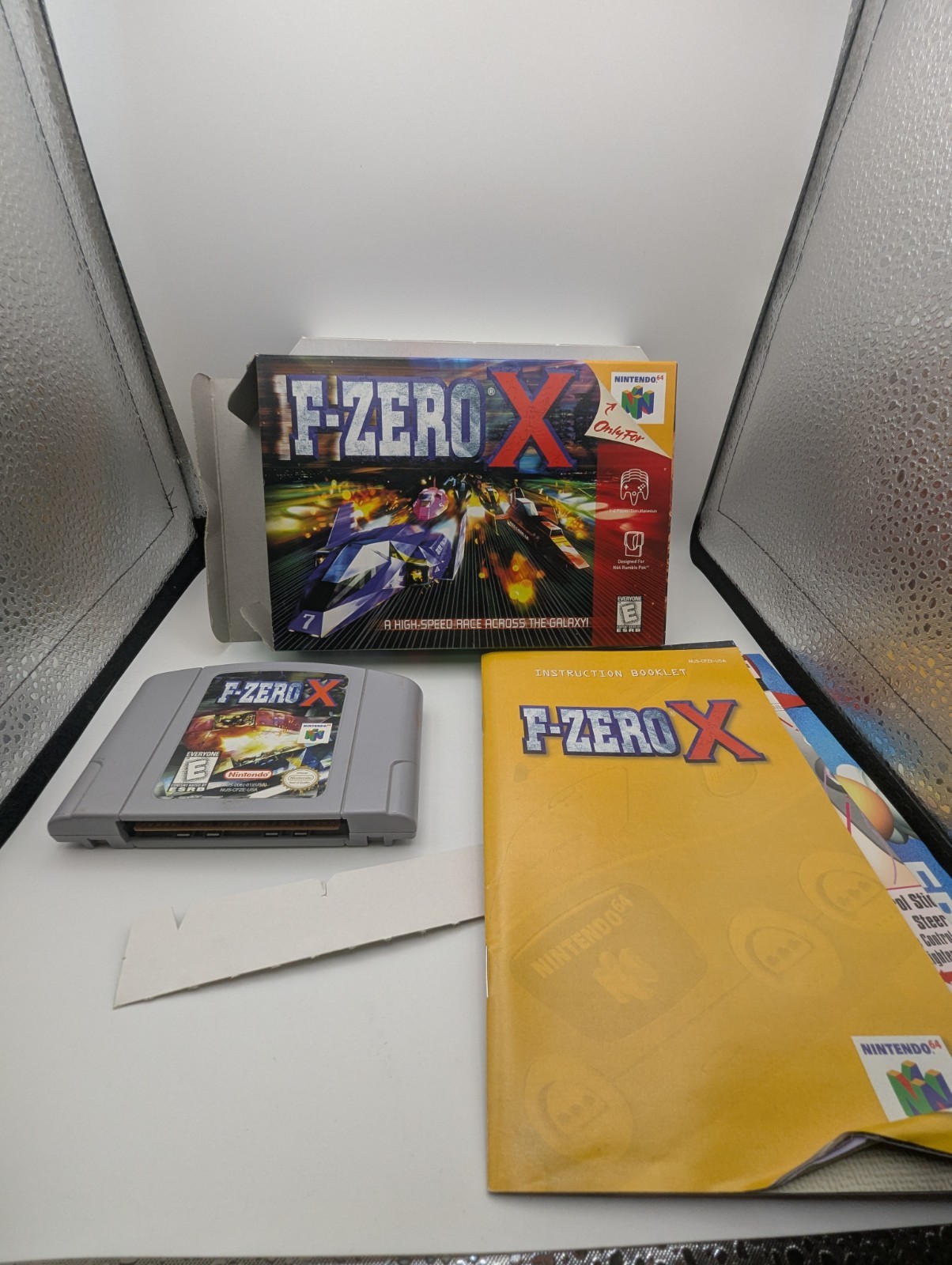 F-Zero X (Nintendo 64, 1998) N64 Complete In Box CIB With Protector