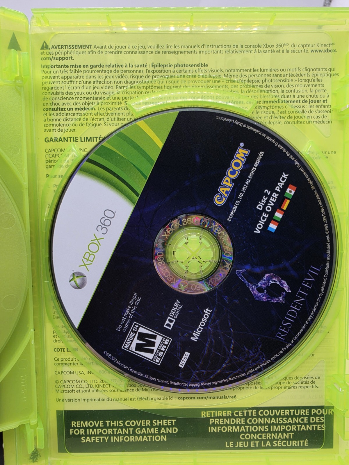 Resident Evil 6 Microsoft Xbox 360 Complete In Box With Manual CIB