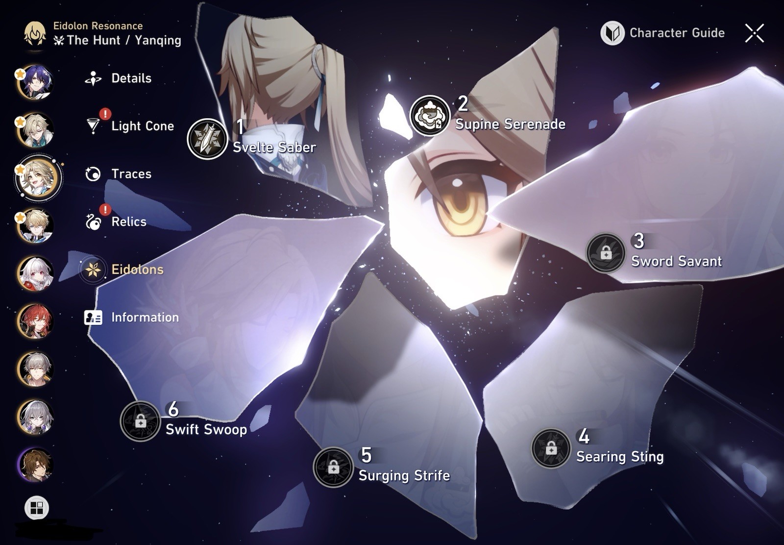 Asia-Honkai: Star Rail 53×5 Account Castorice, Light Cones, Characters, Eidolons