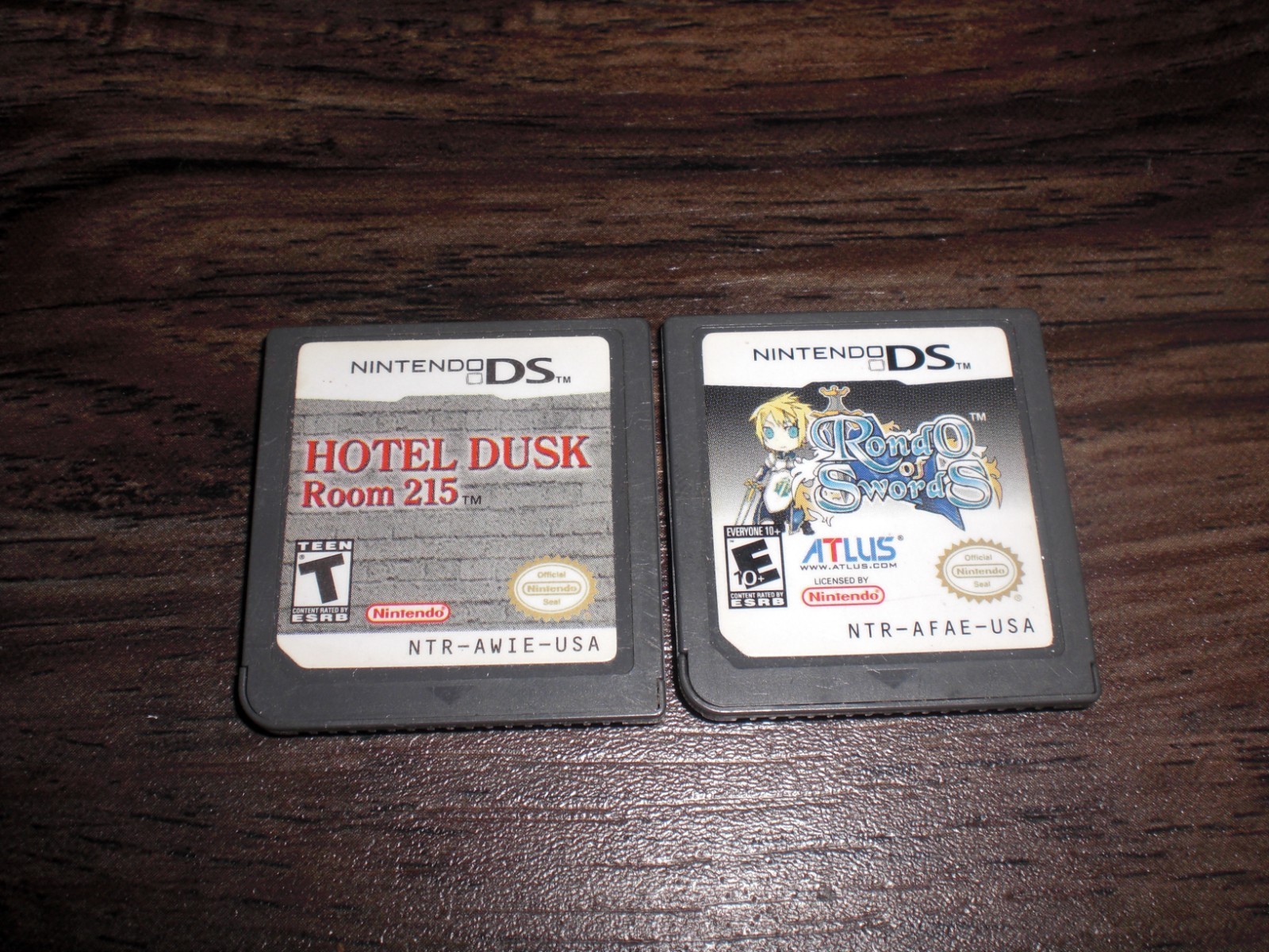 Hotel Dusk: Room 215 + Rondo of Swords 4 Nintendo DS 3DS XL AUTHENTIC BOTH