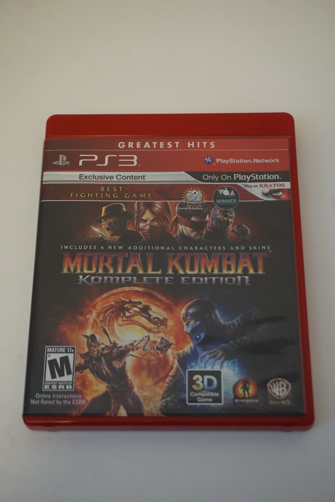 PS3 Mortal Kombat Komplete Edition Greatest Hits with Manual