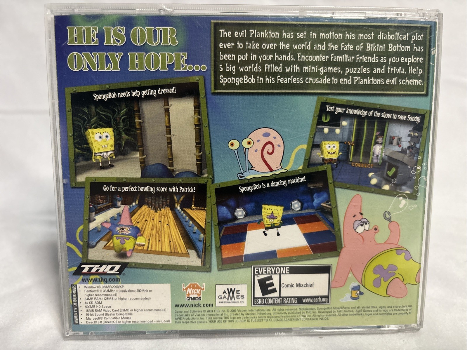 SpongeBob SquarePants: Battle for Bikini Bottom (PC) Windows 98/ME/2000/XP