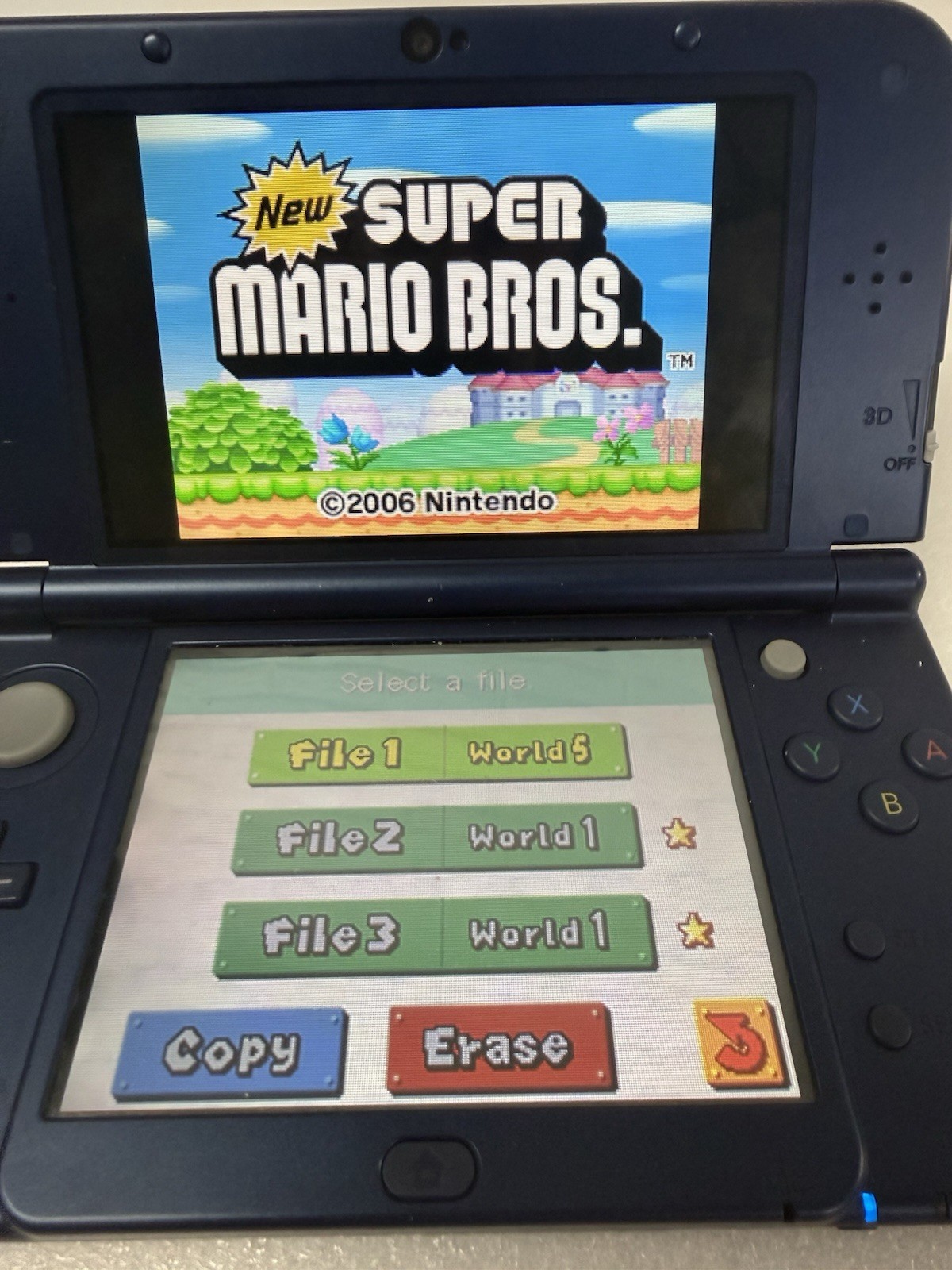 New Super Mario Bros Nintendo DS Complete CIB Manual & Inserts Tested Authentic